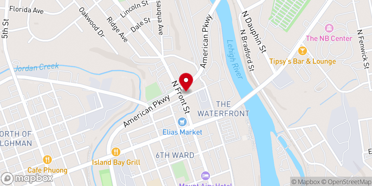 Map showing location of Melkiet Catholic Outreach Center