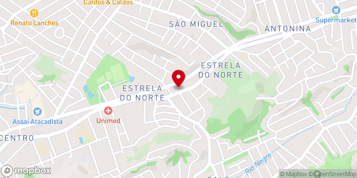 Map showing location of Igreja de Nova Vida em Estrela do Norte
