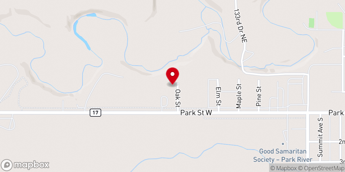 Map showing location of Victory Free Lutheran Church