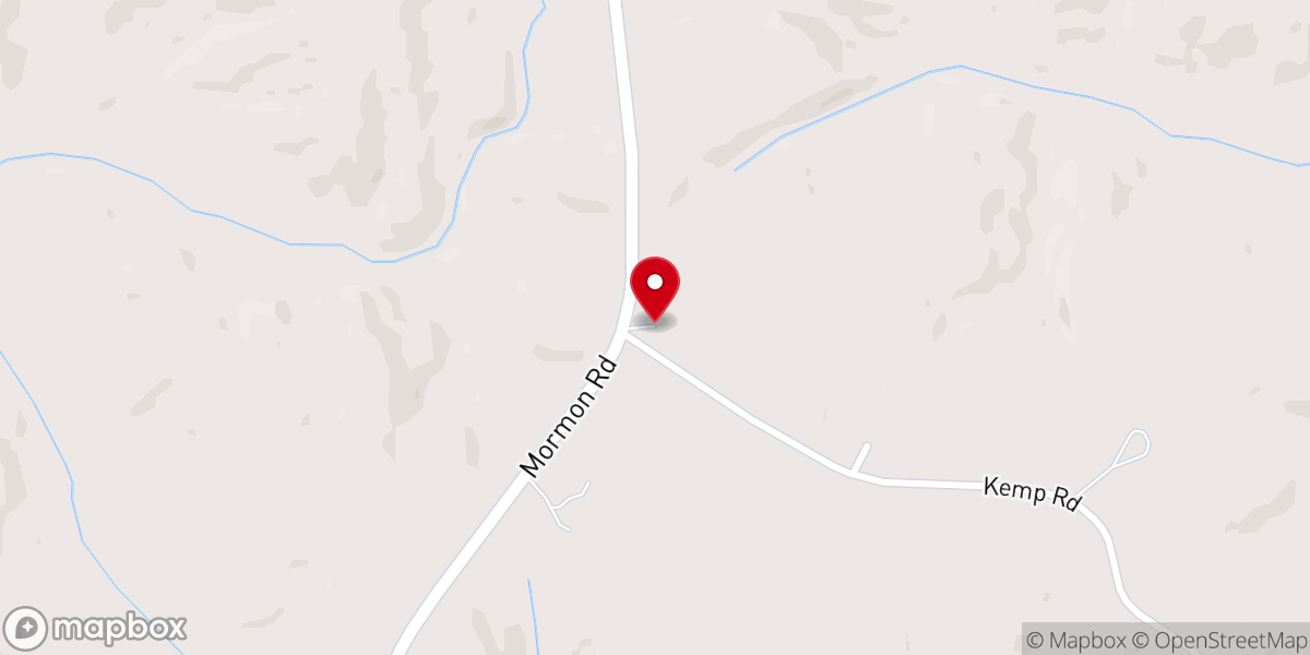 Map showing location of Macedonia Baptist Church