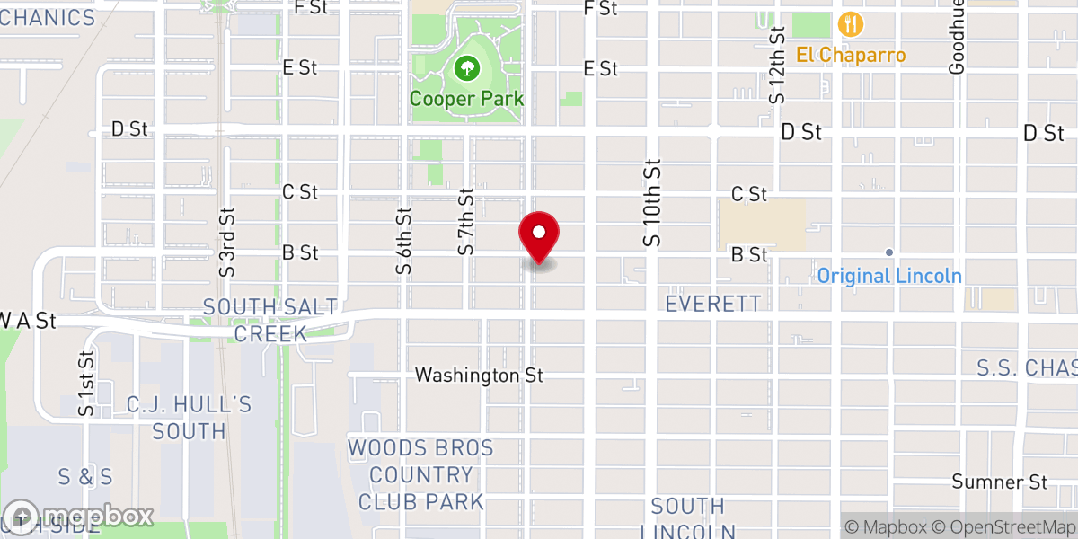 Map showing location of Ebenezer United Church of Christ