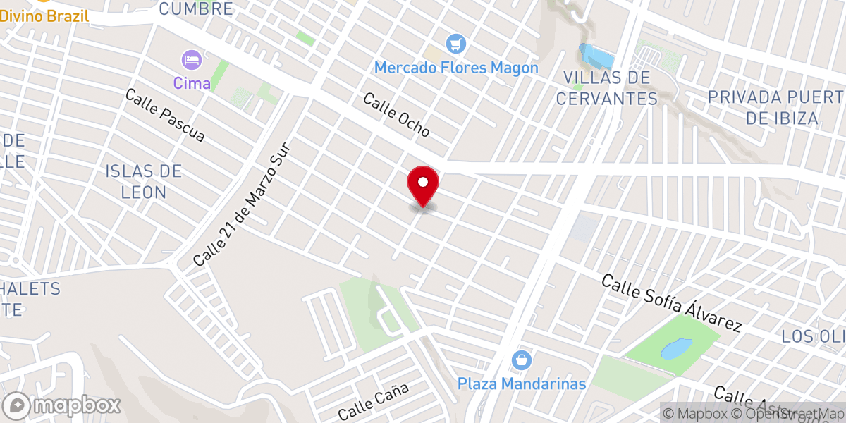 Map showing location of Iglesia De La Colonia San Marcos De La Ciudad De Leon Gto