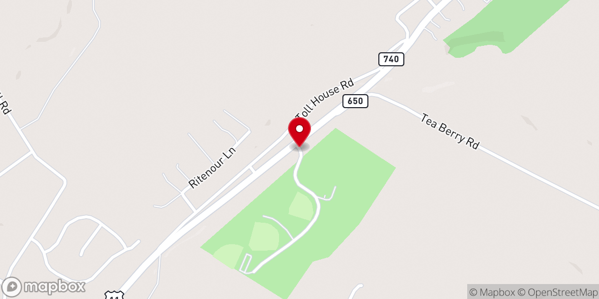 Map showing location of Shenandoah County Park