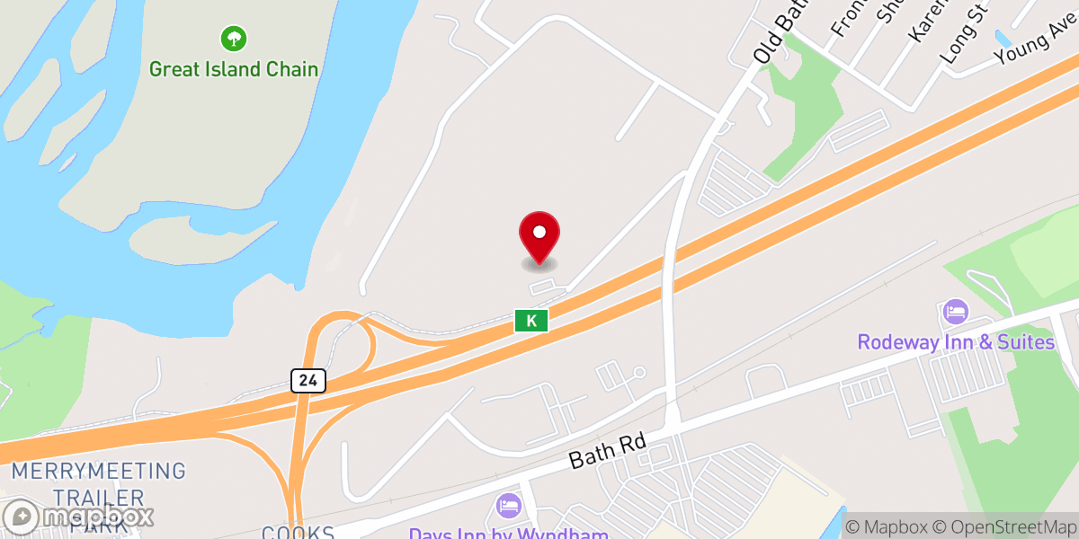 Map showing location of Grace Reformed Baptist Church
