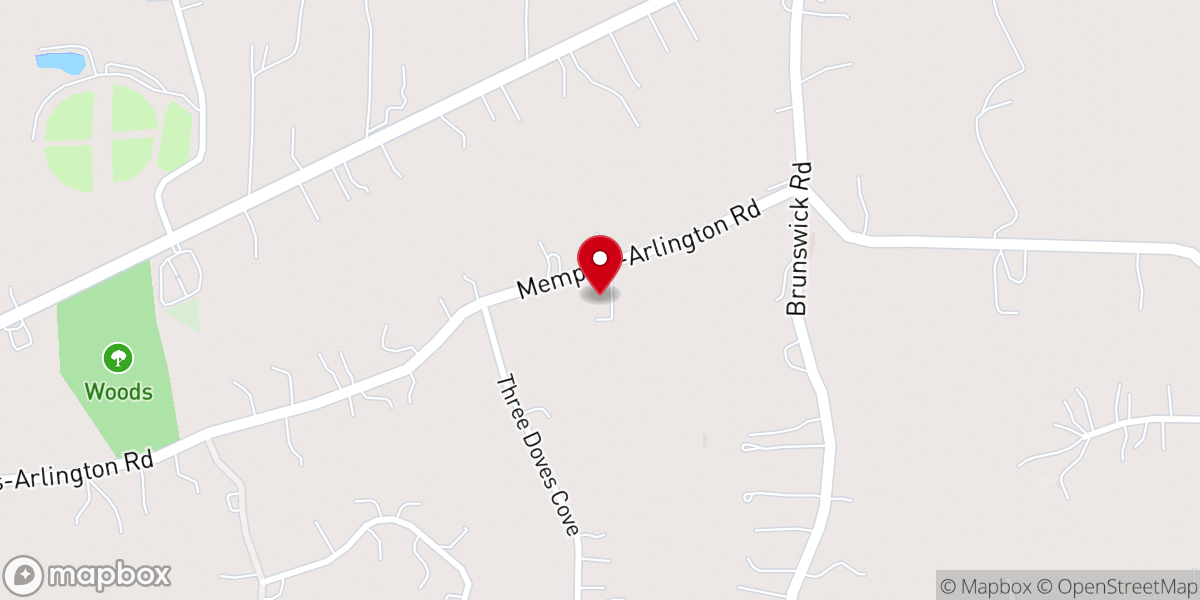 Map showing location of Calvary Chapel Bartlett