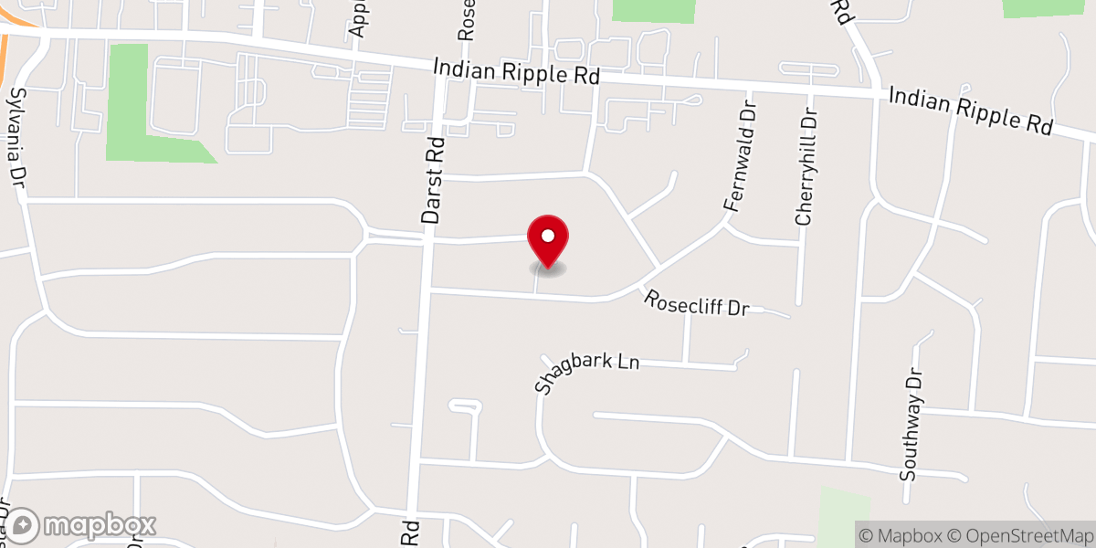 Map showing location of Cherry Hill Church