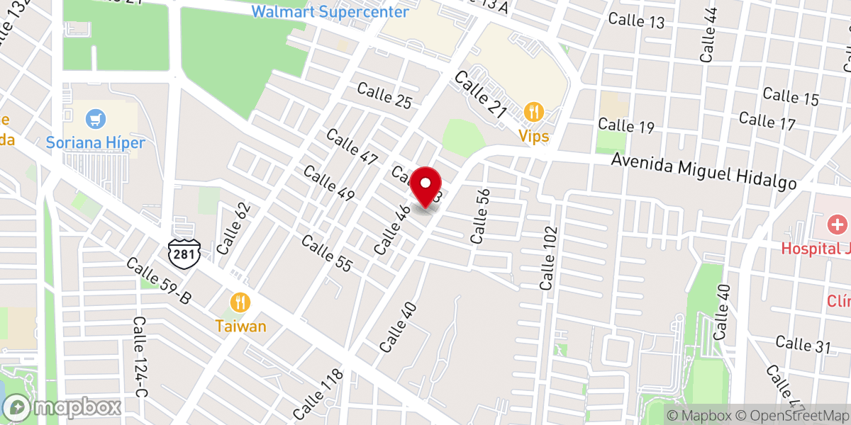 Map showing location of Rich House