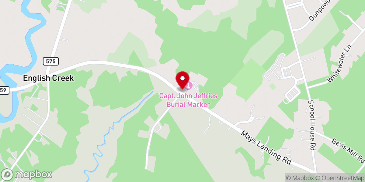 Map showing location of Scullville Bible Church