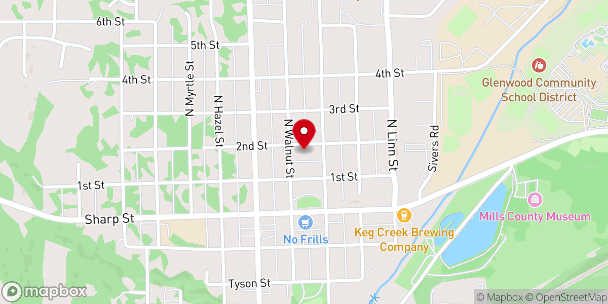 Map showing location of First Congregational UCC