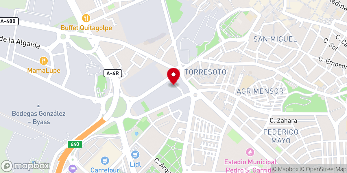 Map showing location of Iglesia Discípulos de Cristo Torre Fuerte