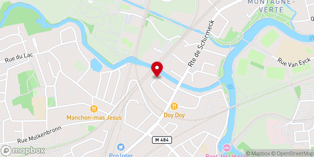 Map showing location of Eglises Protestantes