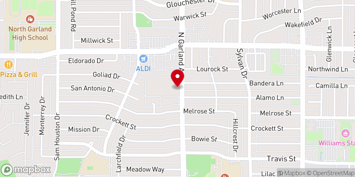 Map showing location of Mekane Selam St. Michael and St. Kidane Meheret Ethiopian Orthodox Tewahedo Church