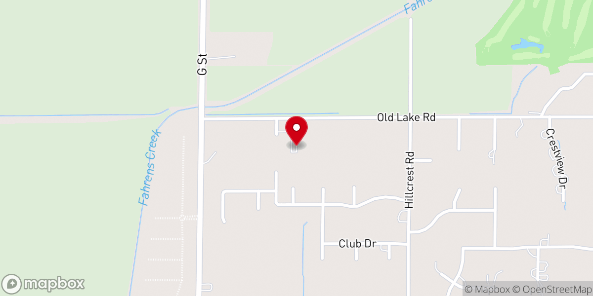 Map showing location of Alliance Church of Merced