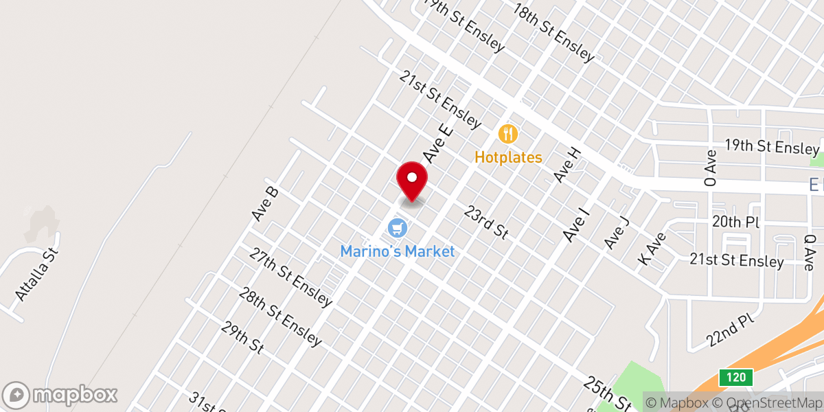Map showing location of Abyssinia Baptist Church