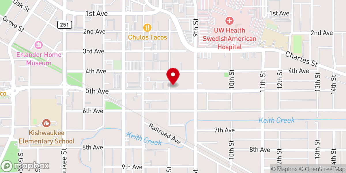 Map showing location of Faith Tabernacle Church