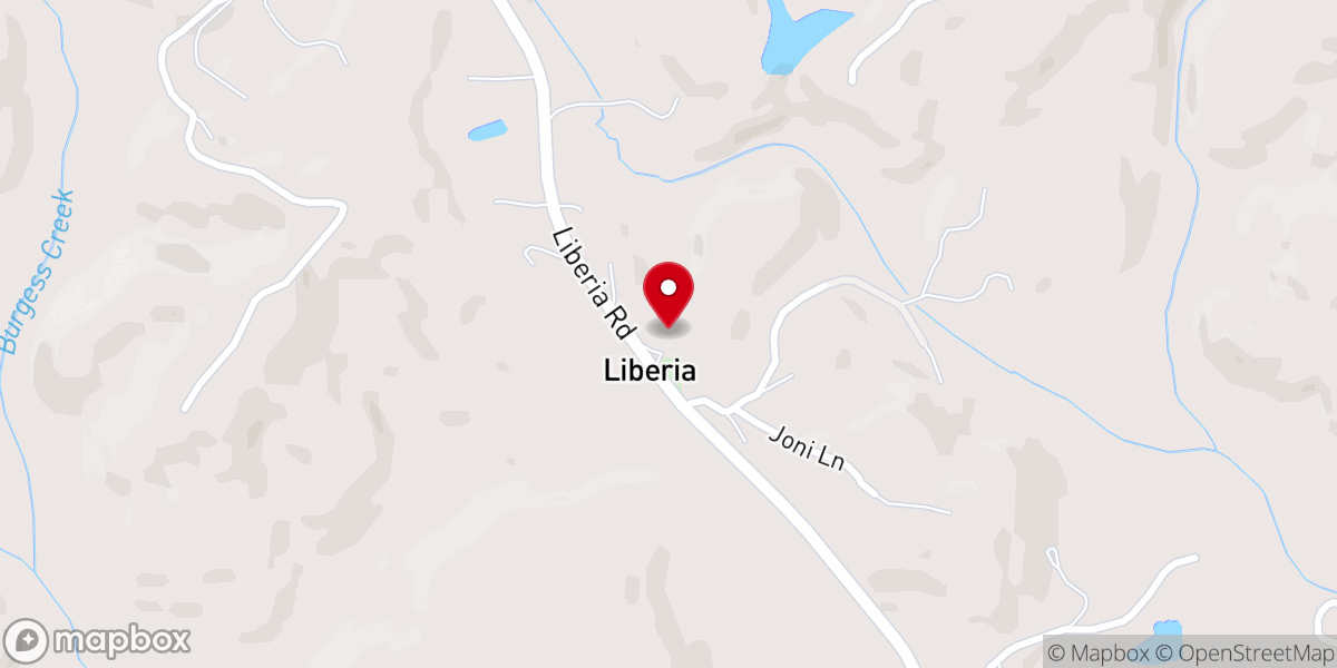 Map showing location of Soapstone Church