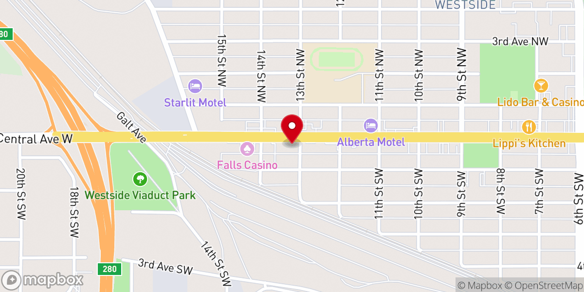 Map showing location of Saint Michael Radio Inc