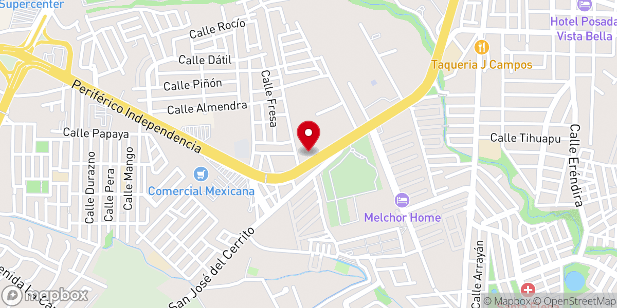 Map showing location of Iglesia Cristiana Renuevo