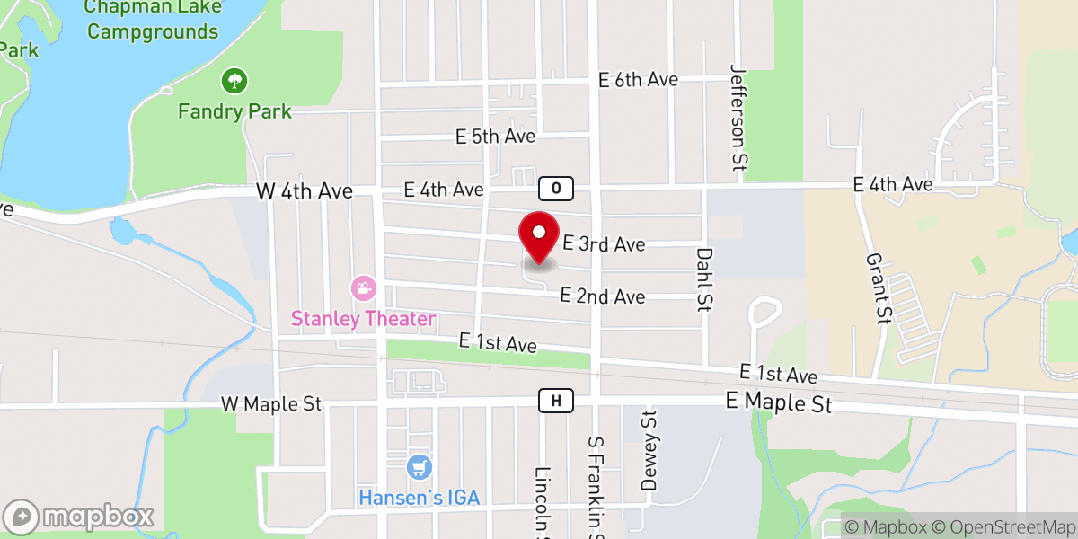 Map showing location of Holy Family Catholic Church (All Saints Parish)