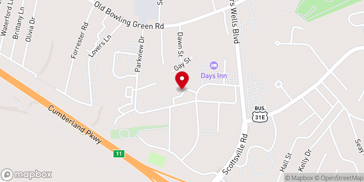 Map showing location of Saint Helen's Catholic Parish Center