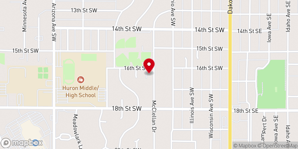 Map showing location of Grace Episcopal Church