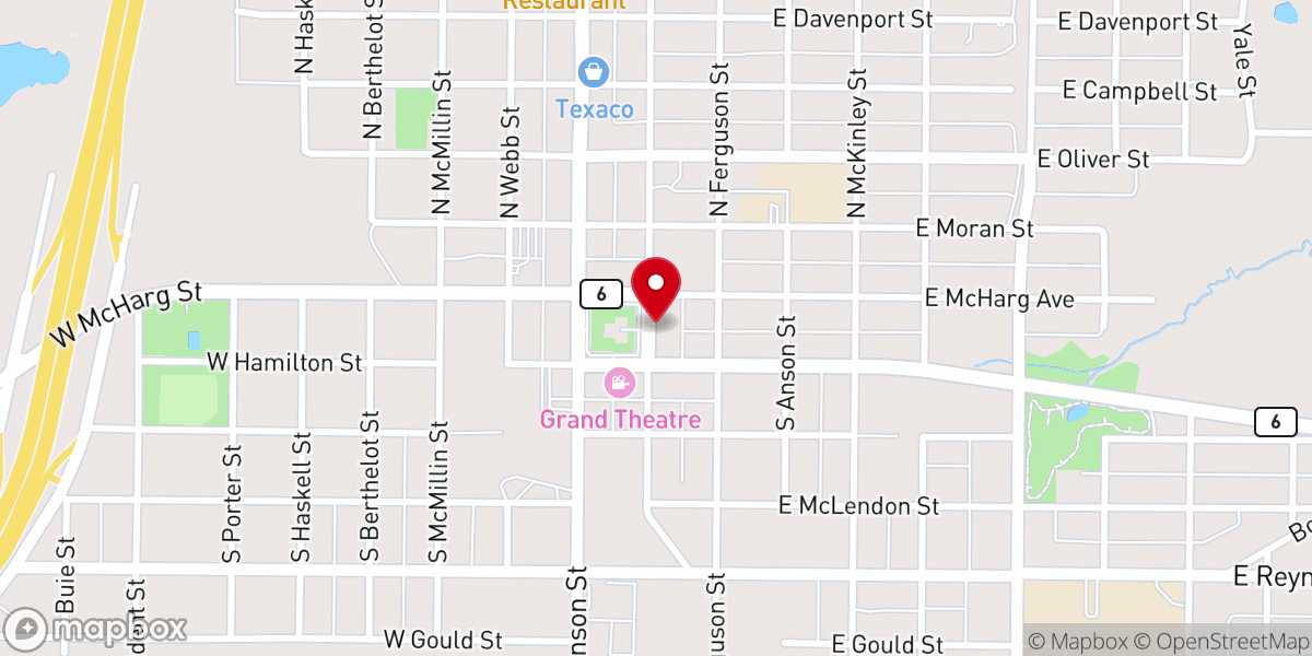 Map showing location of Museum of the West Texas Frontier
