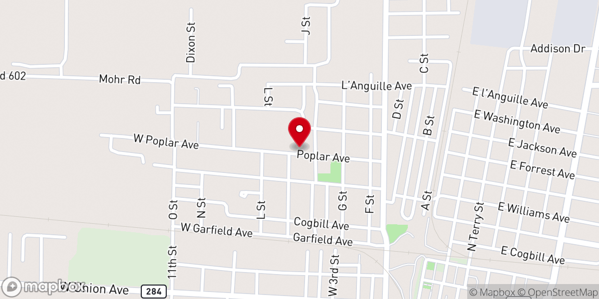 Map showing location of Saint Mary Christian Methodist Episcopal Church