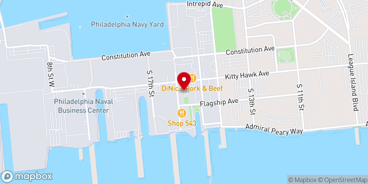 Map showing location of Seamens Church Institute of Philadelphia and South Jersey
