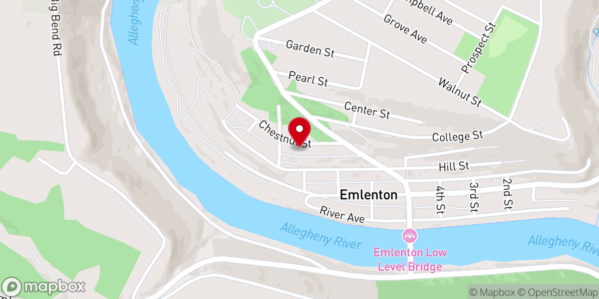 Map showing location of St Michael's Social Hall