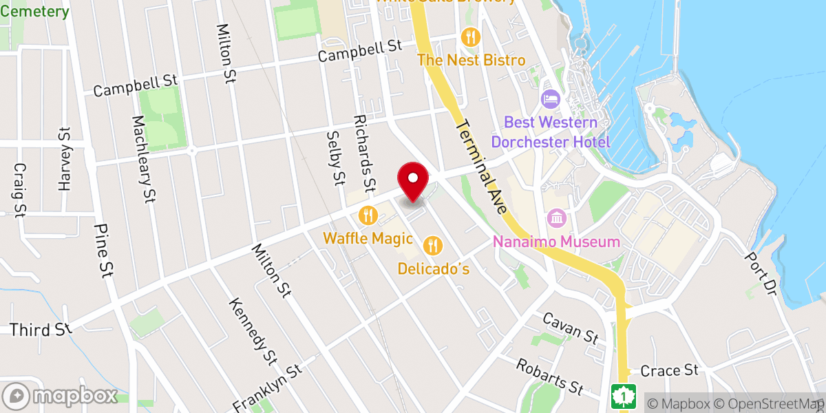 Map showing location of Selby Street Mission