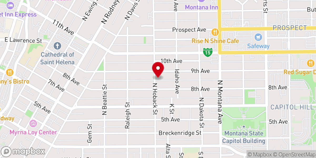 Map showing location of Holy Cross Church