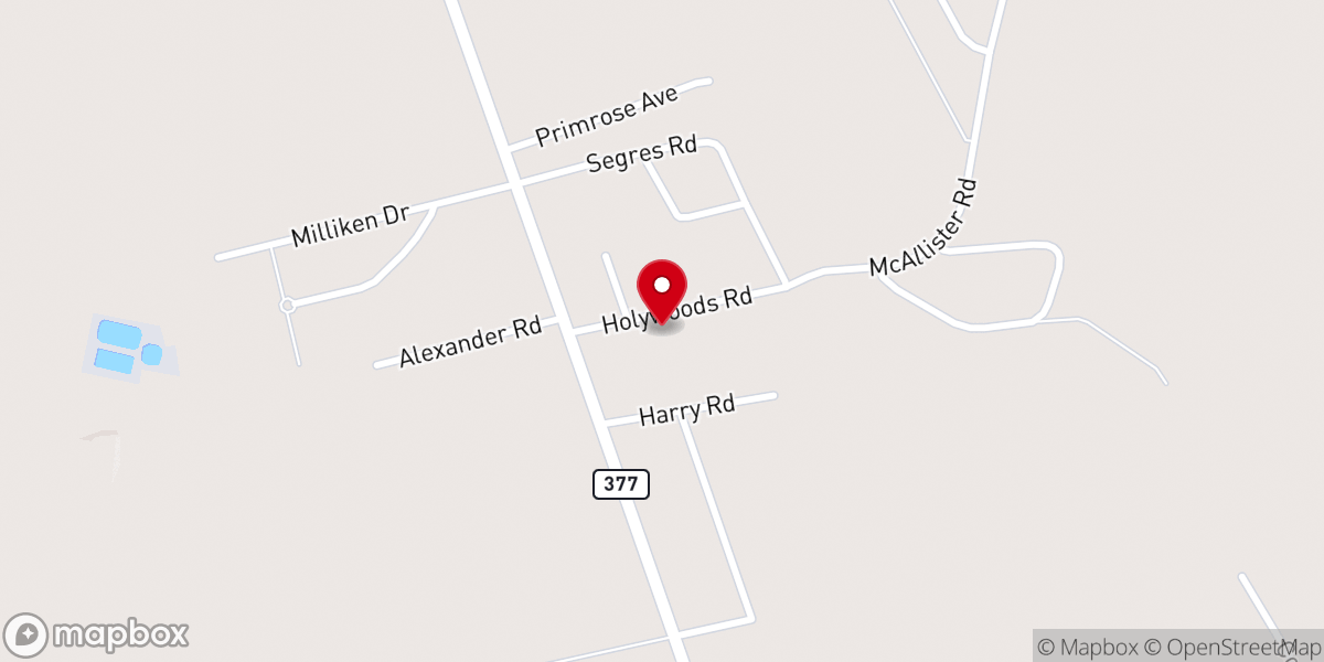 Map showing location of Apostolic Faith Church