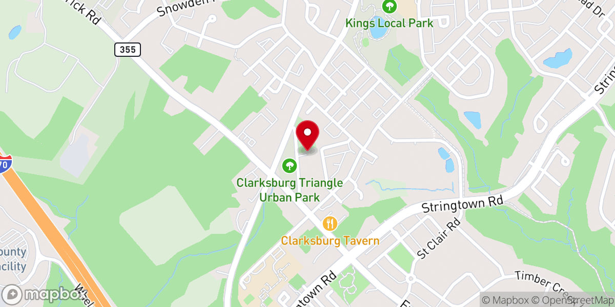 Map showing location of Clarksburg UMC