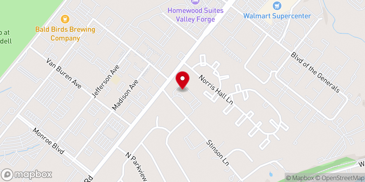 Map showing location of Saint Sophia Greek Orthodox Church