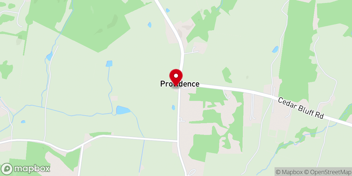 Map showing location of Providence Church a CWOWTN Campus