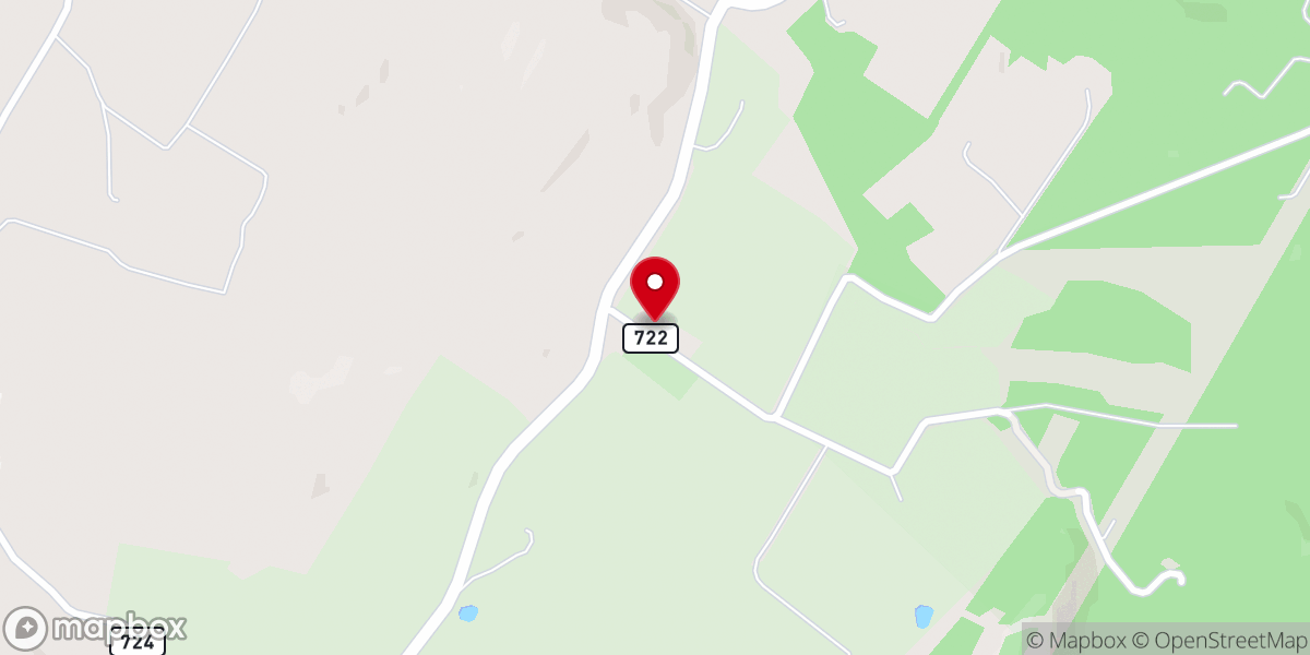 Map showing location of Bethel Church of Brethren