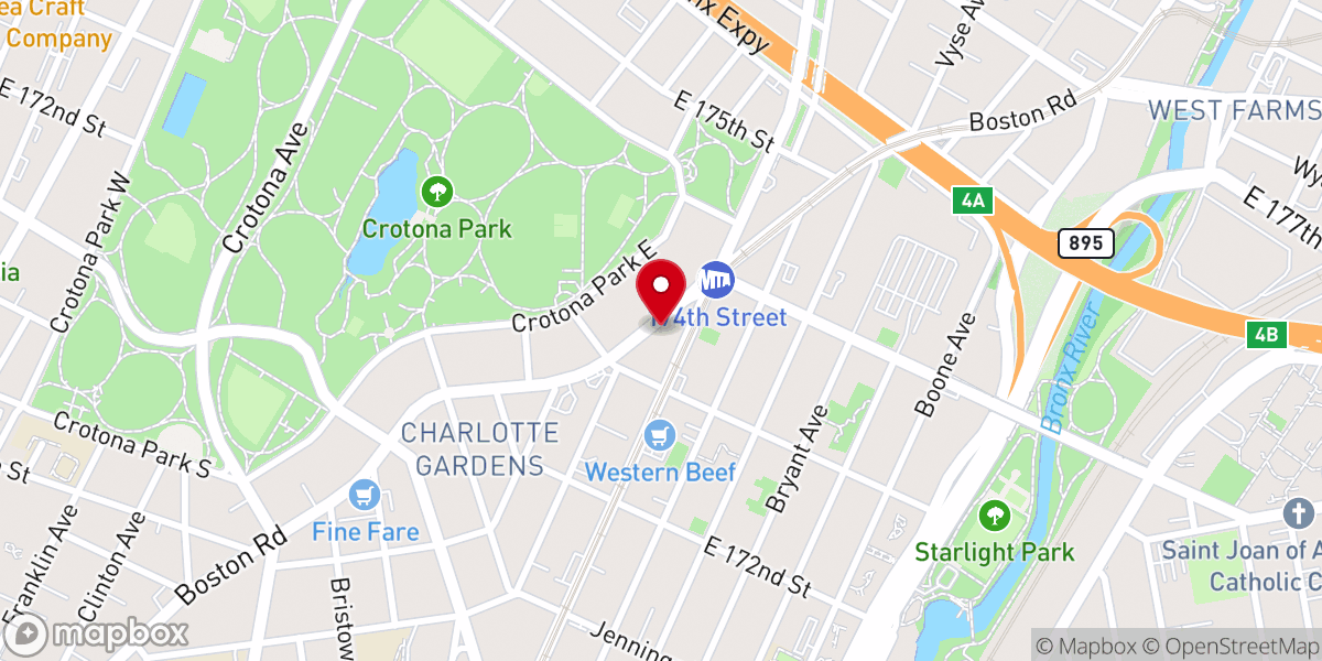 Map showing location of Higher Praise Community Church
