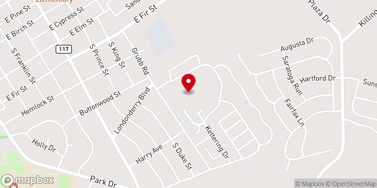 Map showing location of DiMatteo Worship Center