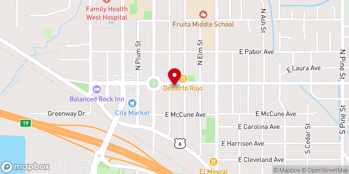 Map showing location of World Healing Fellowship