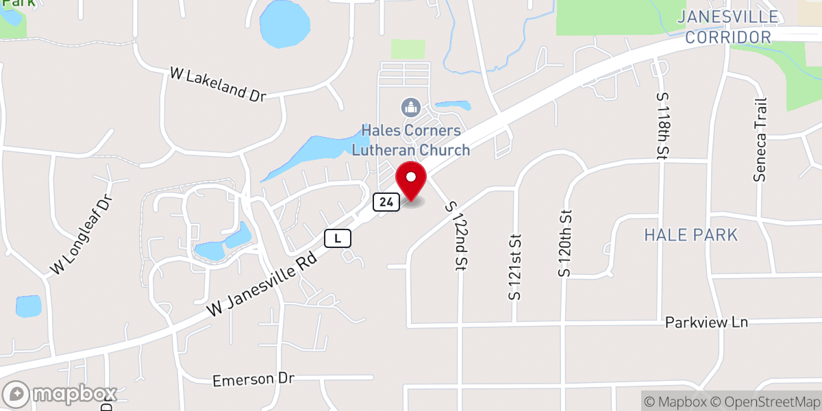 Map showing location of Passion Church MKE