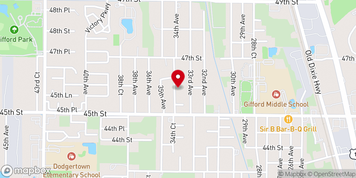 Map showing location of Bibleway Church of God-Christ