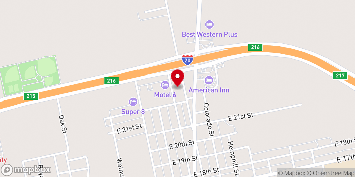 Map showing location of Church of Christ