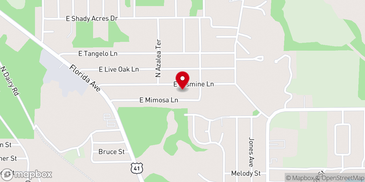 Map showing location of First Church of God