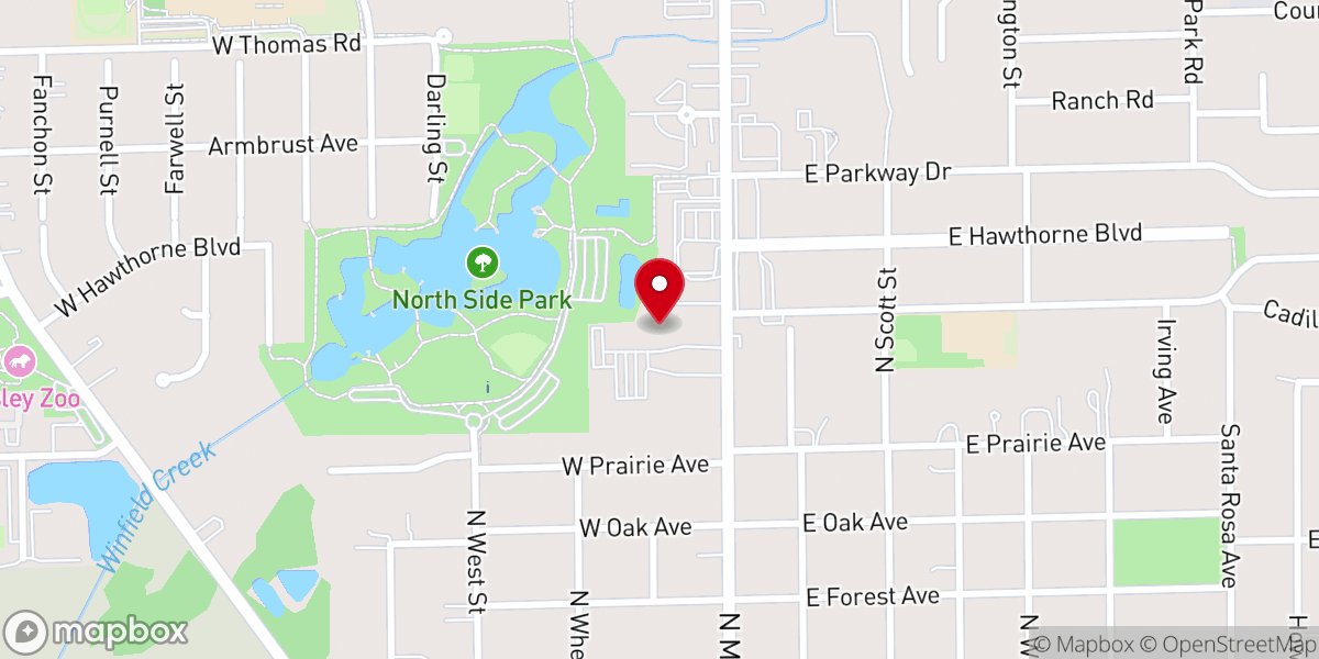Map showing location of Highpoint Church - Wheaton