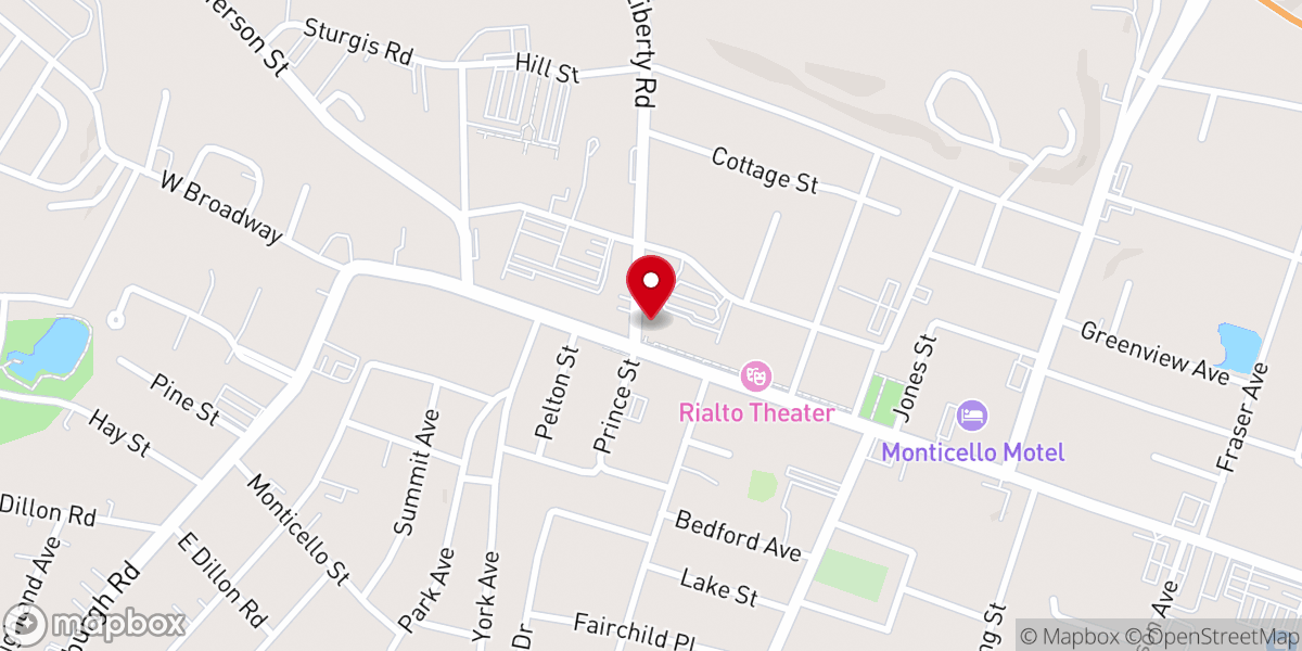 Map showing location of Unity Mission Temple Church