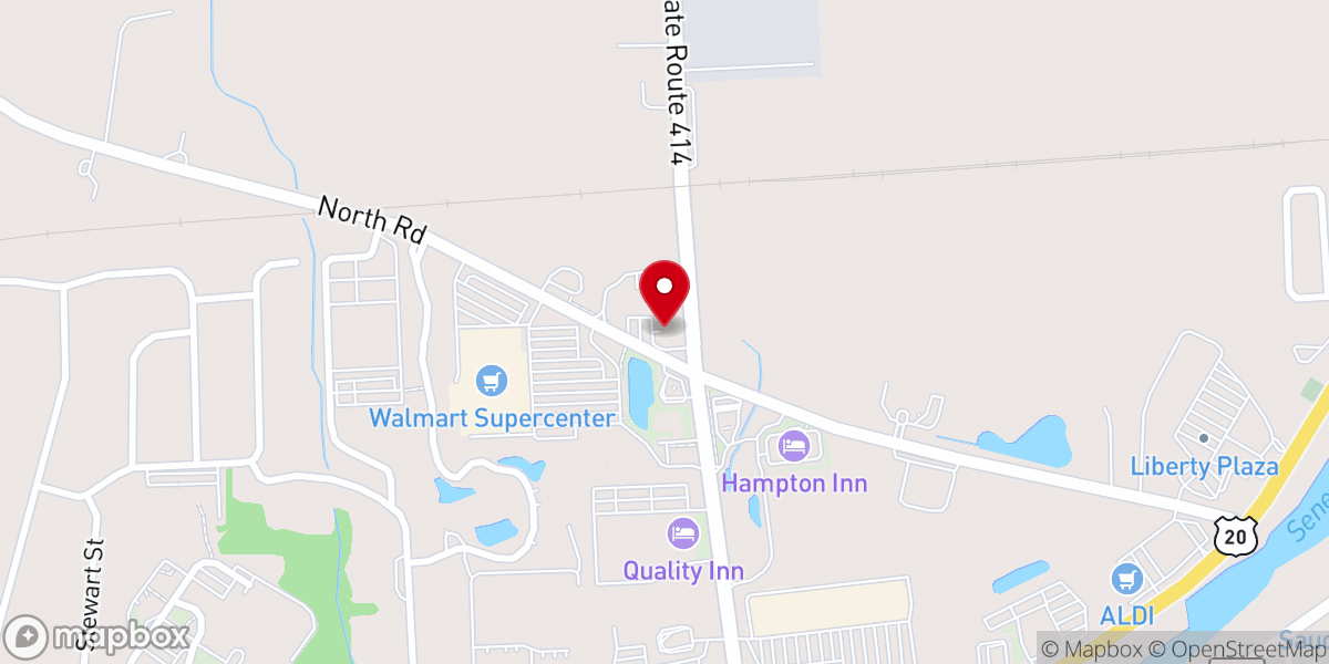 Map showing location of Calvary Lutheran Church