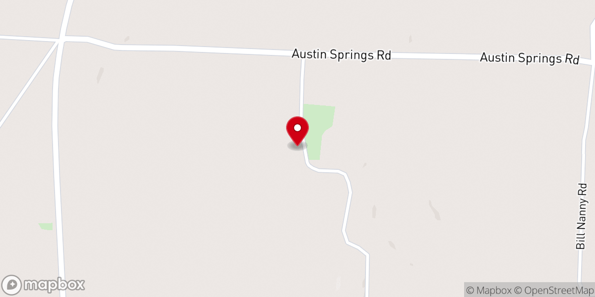 Map showing location of Good Springs Church