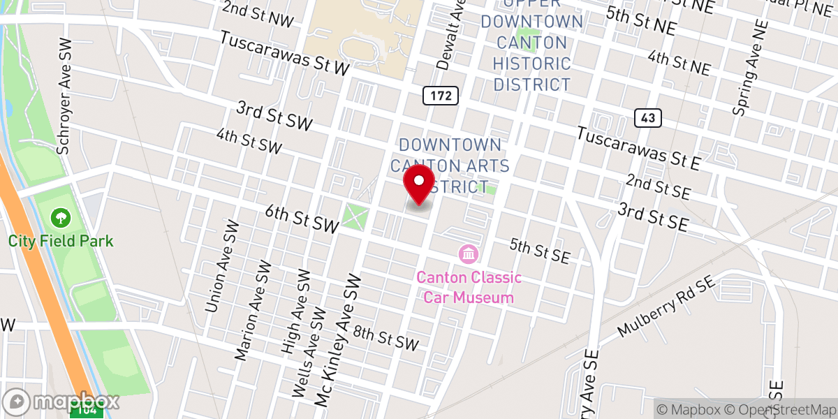 Map showing location of St Paul's Episcopal Church