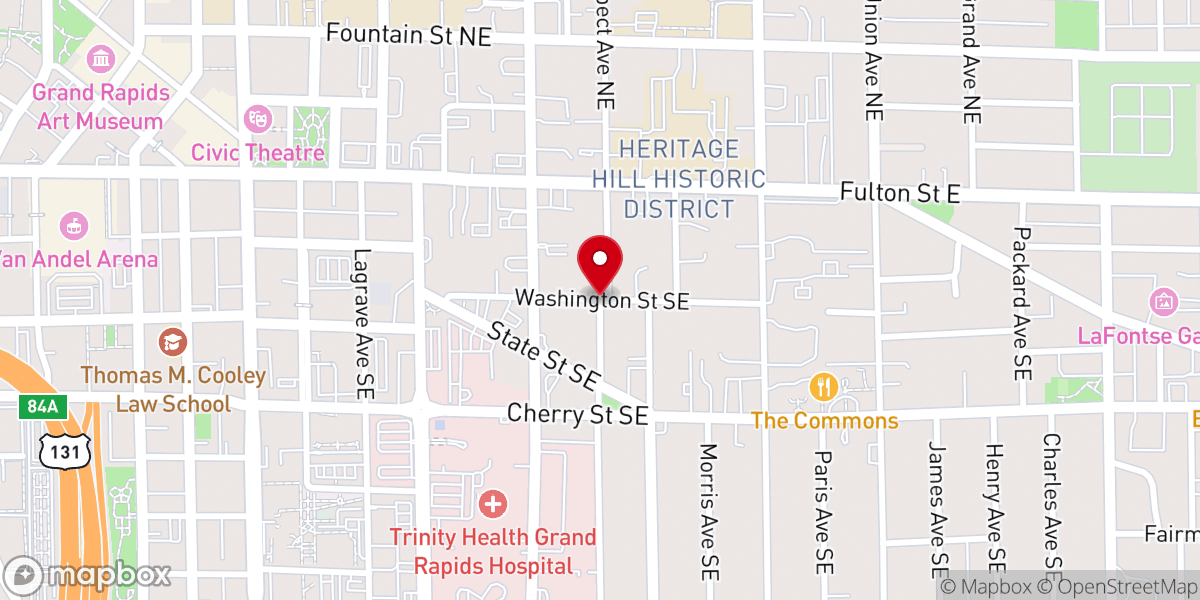 Map showing location of Fresh Start Ministry