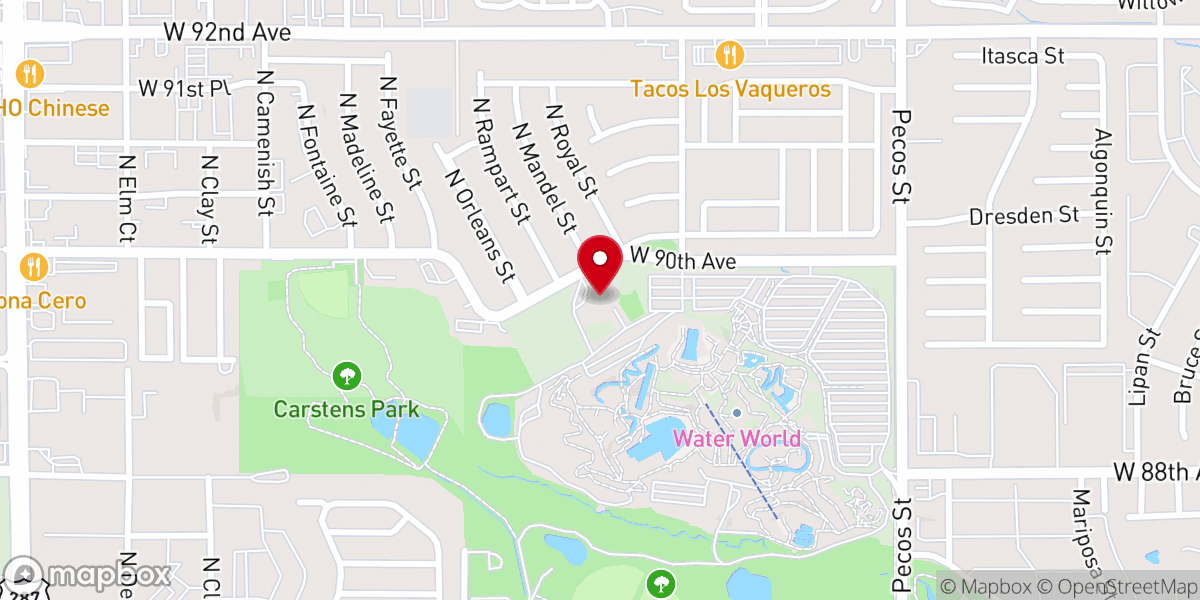 Map showing location of Way Church Denver